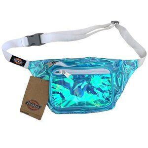 BNWT Dickies Clear Iridescent Blue Fanny Pack/Belt Bag